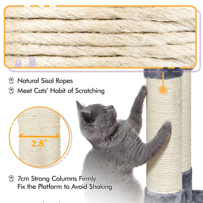 40" Alek Cat Tree Cat Tower